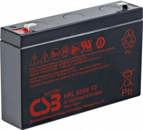Аккумуляторная батарея CSB 6V 9AH (HRL634WF2)