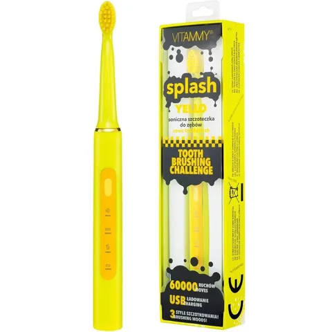 Электрическая зубная щётка Vitammy Splash Yello (с 8 лет)