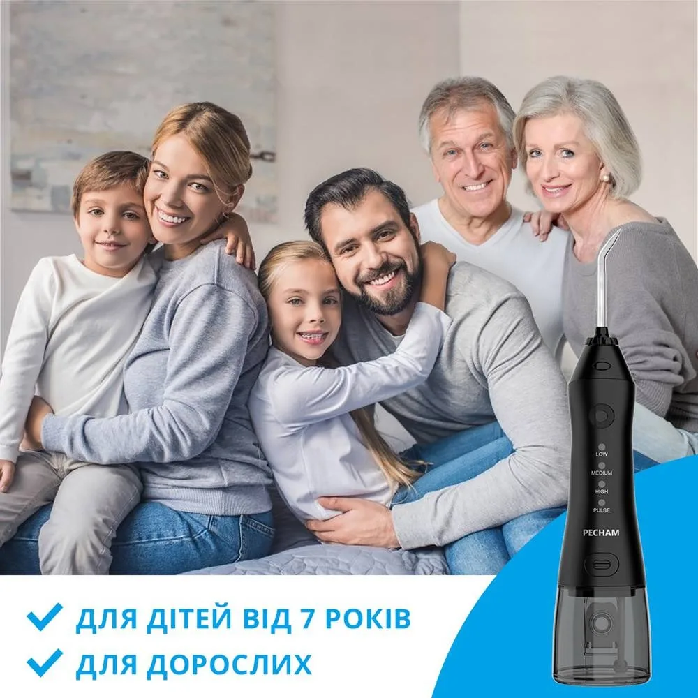 Ирригатор Pecham Travel Black PC-1581 (4822119080607) — фото 3