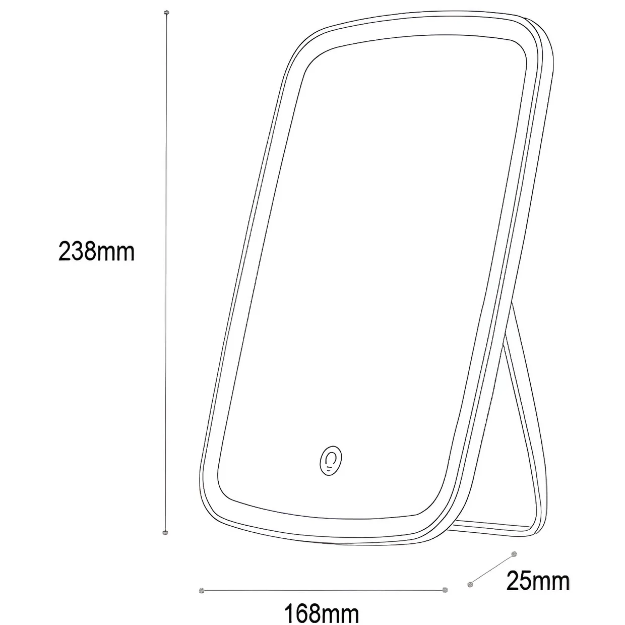 Зеркало для макияжа Xiaomi Jordan Judy LED Makeup Mirror (NV026) — фото 5