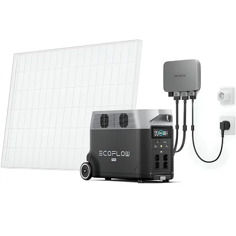 Комплект EcoFlow PowerStream - микроинвертор 600W + зарядная станция Delta Pro 3600W (DELTAPro-EU-C20/EFPowerStreamMI-EU-600W/EFL-BKWDELTAProCable-0.5m)