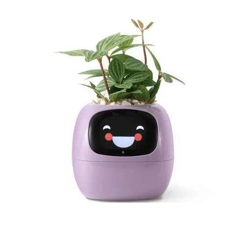 Интерактивный умный горшок для растений Ivy Smart Planter Tuya AI Purple