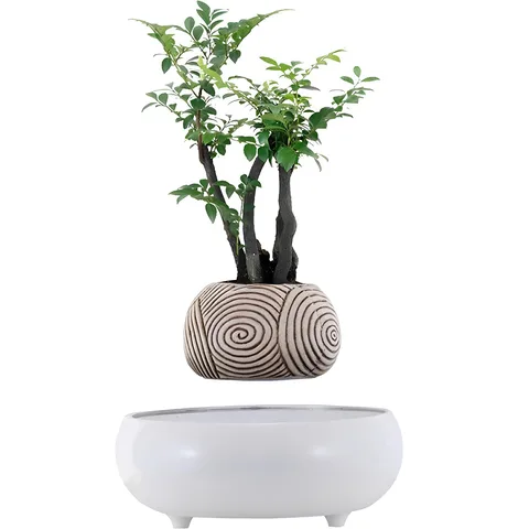 Магнитный левитационный горшок для растений Xiaomi HCNT Magnetic Levitating Pot M5B-PW-T (M005B-PW-T) White