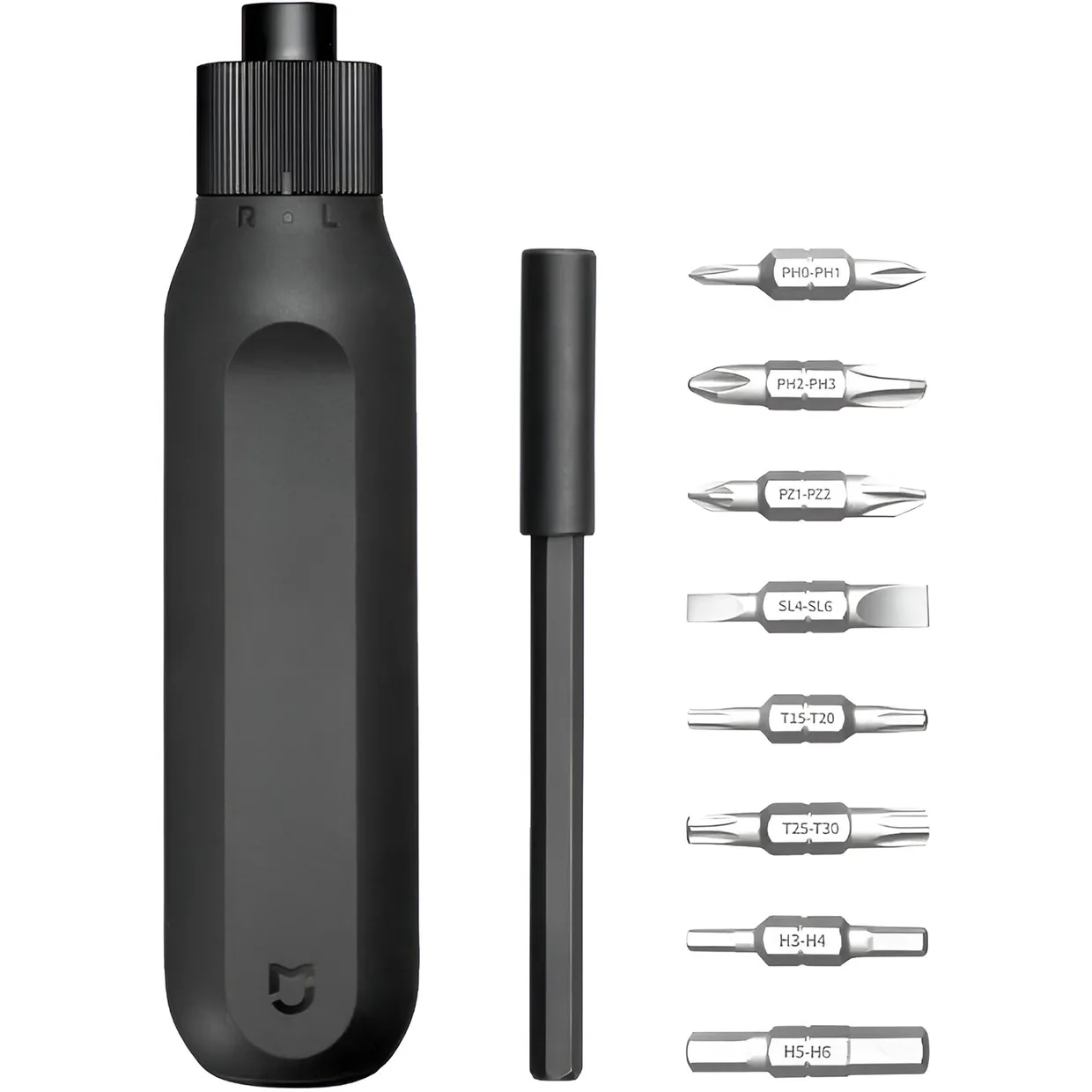 Отвертка Xiaomi Mi 16-in-1 Ratchet Screwdriver реверсивная с набором бит (BHR4779GL) Black