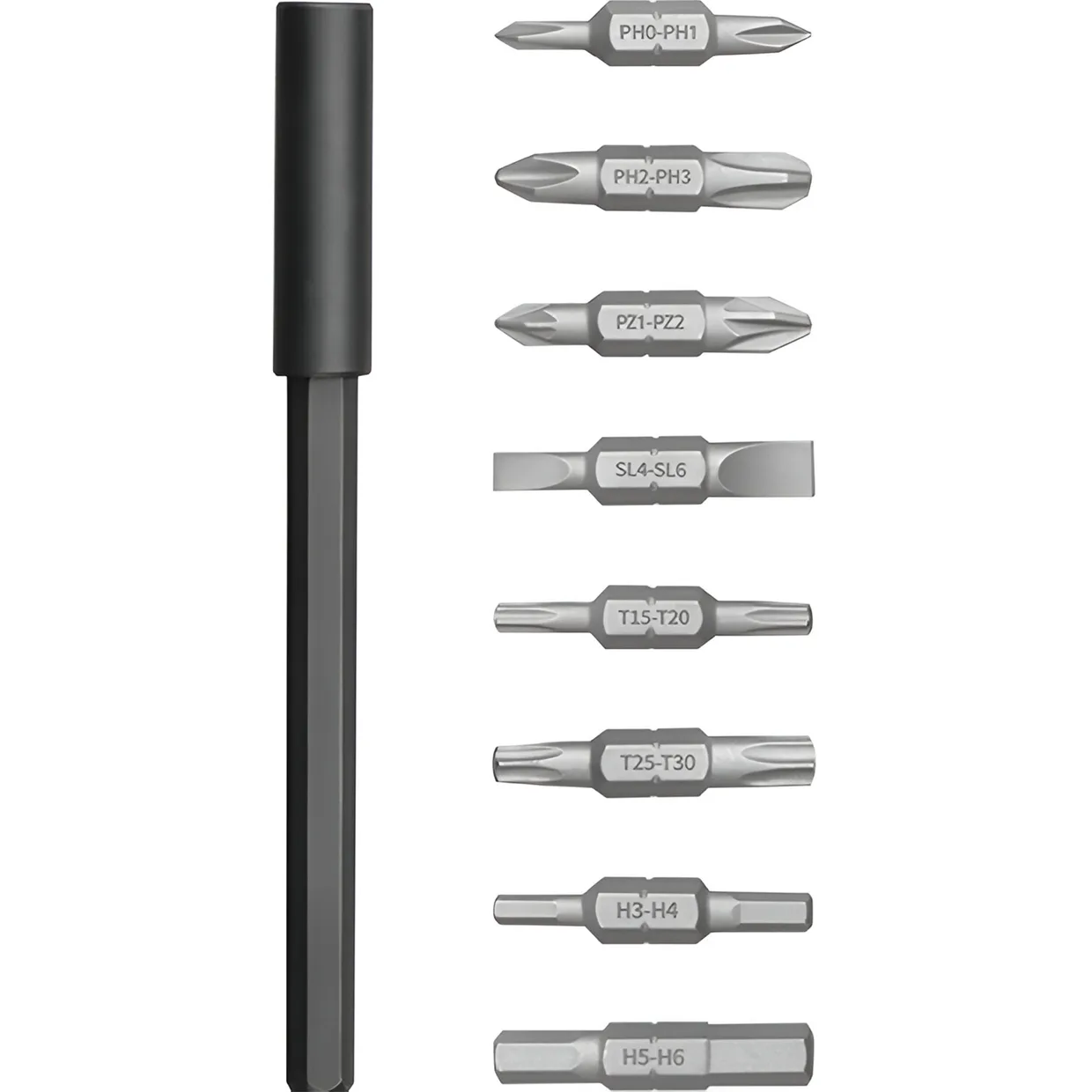 Отвертка Xiaomi Mi 16-in-1 Ratchet Screwdriver реверсивная с набором бит (BHR4779GL) Black — фото 2