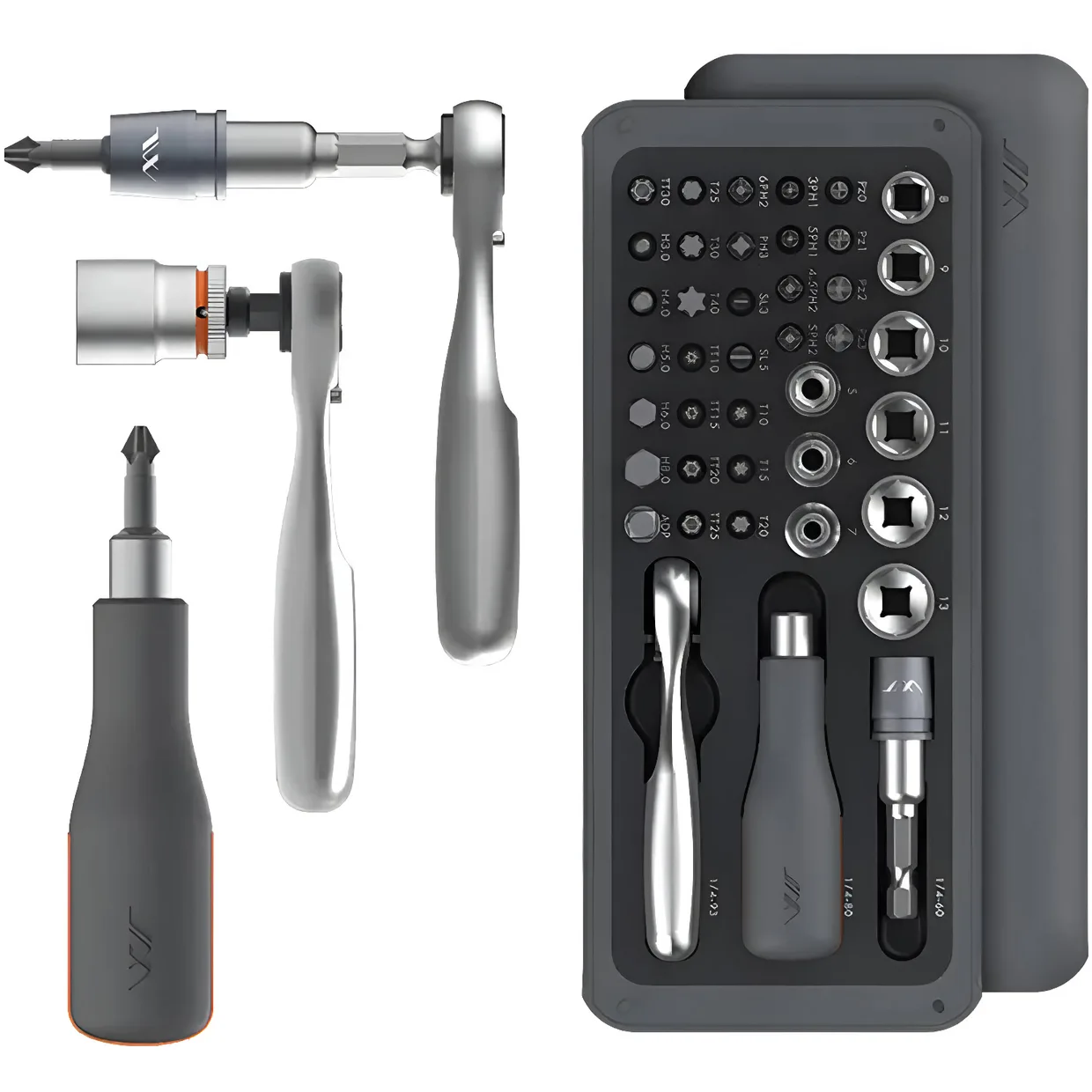 Отвертка с комплектом бит и насадок Xiaomi Jimi Home Screwdriver Set 41 в 1 (JM-GNT41)