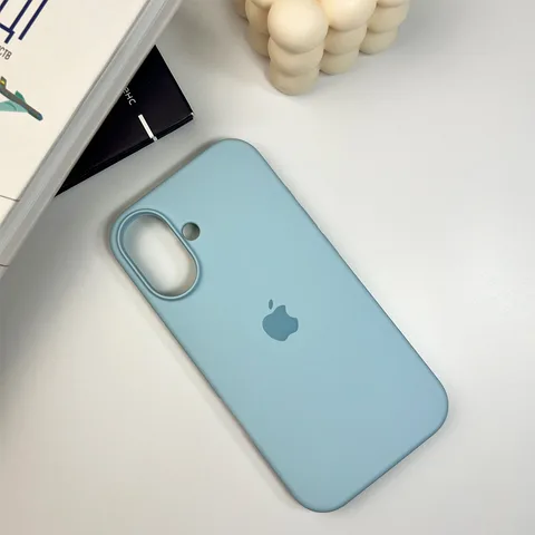 Чехол для смартфона Silicone Full Case AA Open Cam for Apple iPhone 16 27,Mist Blue
