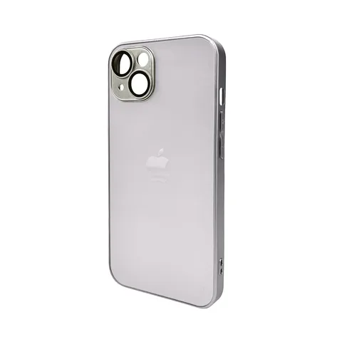 Чехол для смартфона AG Glass Matt Frame Color Logo for Apple iPhone 13 Titanium Grey