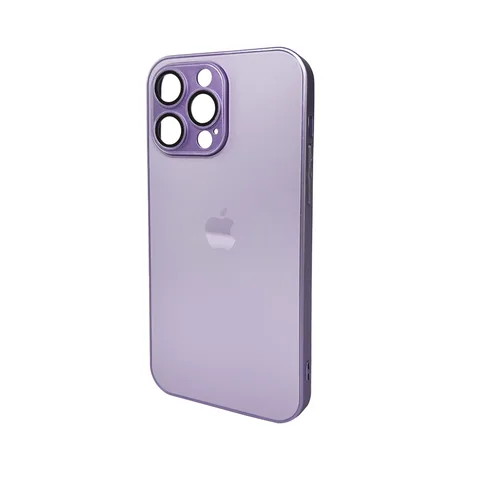 Чехол для смартфона AG Glass Matt Frame Color Logo for Apple iPhone 15 Pro Max Light Purple
