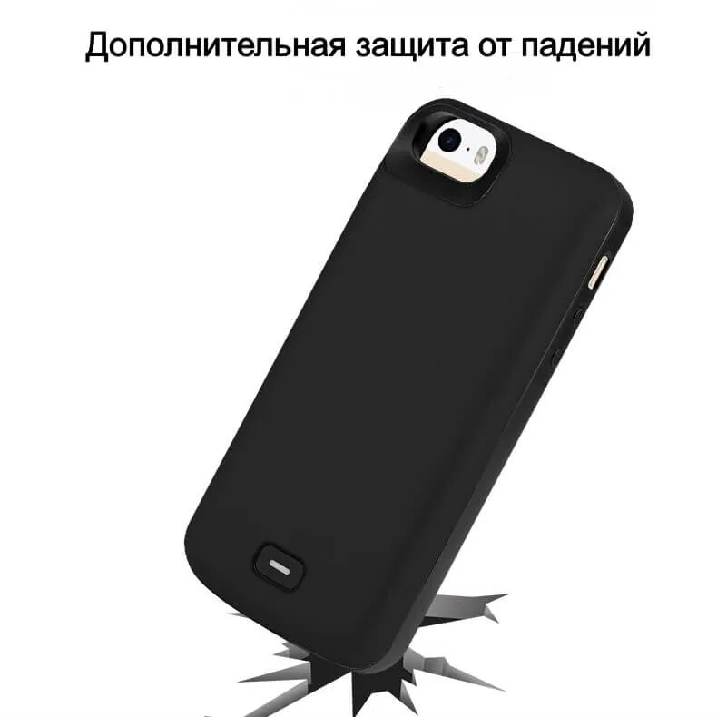 Чехол аккумулятор для iPhone 5/5s/SE Bracket Lite в черном цвете фото 2