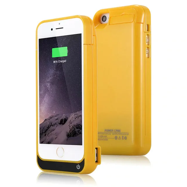 Чехол аккумулятор для iPhone 5/5C/5s/SE 4200 mAh yellow iBattery