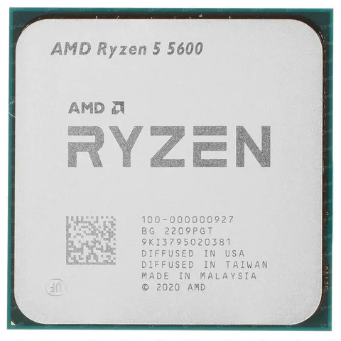 Процессор AMD Ryzen 5 5600 (3.5GHz/32MB, AM4, 65W) Tray (100-000000927)