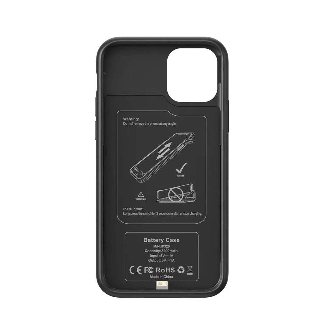 Чехол аккумулятор для iPhone 12 Pro Batlow в черном цвете фото 5
