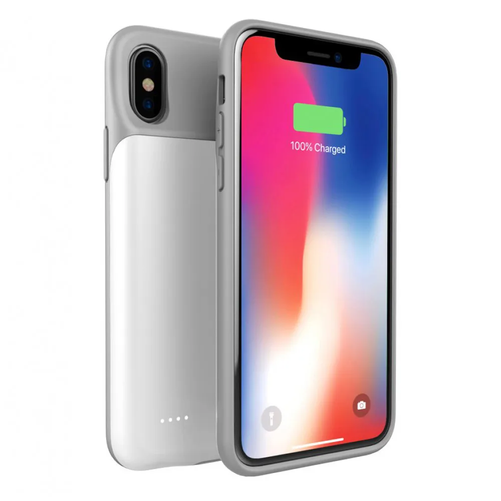 Чохол-зарядка iBattery для iPhone Xs Max Batlow 4000 mAh white