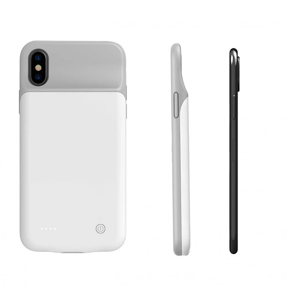 Чохол-зарядка iBattery для iPhone Xs Max Batlow 4000 mAh white — фото 2