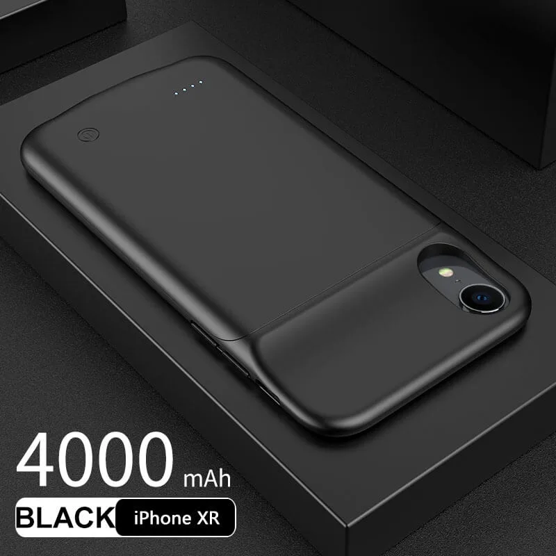 Чохол-акумулятор iBattery для iPhone Xr Batlow 4000 mAh black — фото 8