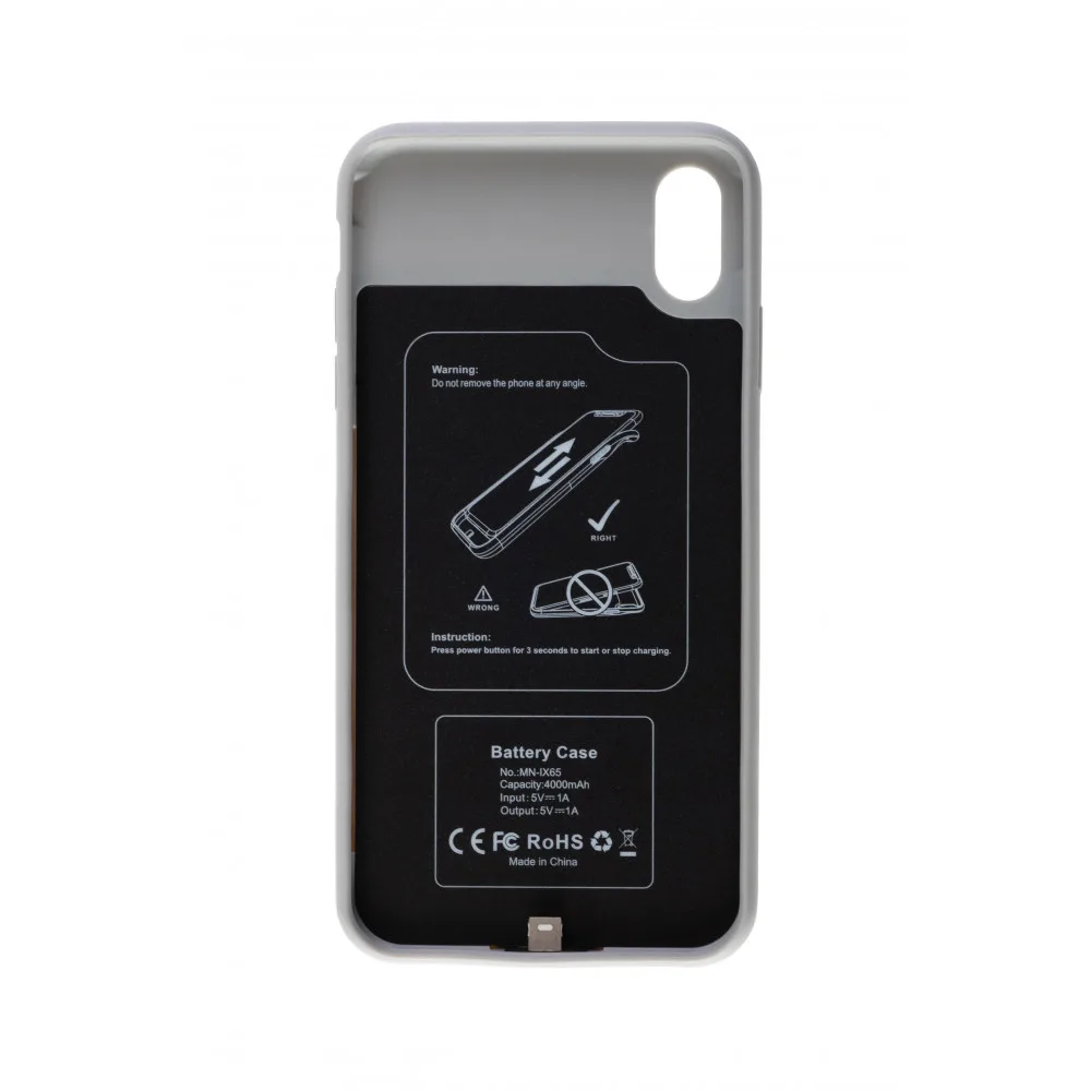 Чохол-акумулятор iBattery для iPhone Xr Batlow 4000 mAh white — фото 5