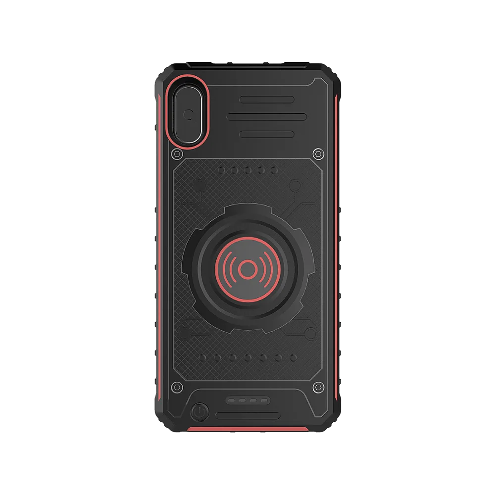 Чохол-батарея iBattery для iPhone X/XS 5000 mAh протиударний з бездротовою зарядкою red — фото 5