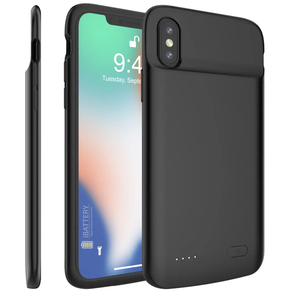 Чохол-акумулятор iBattery для iPhone X/XS Nevest 4100 mAh black — фото 2