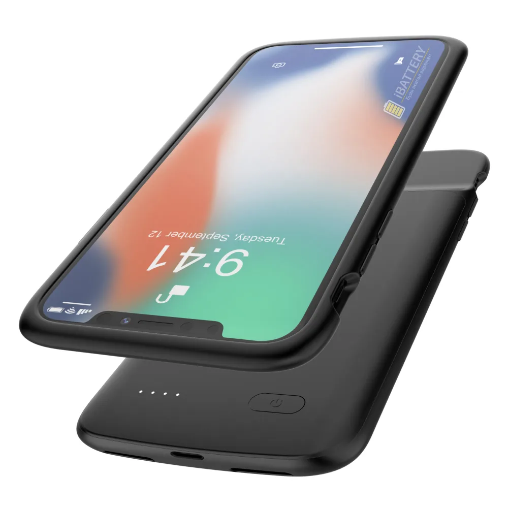 Чохол-акумулятор iBattery для iPhone X/XS Nevest 4100 mAh black — фото 4