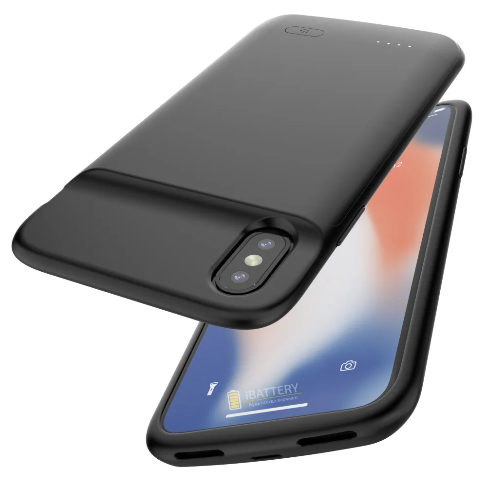 Чохол-акумулятор iBattery для iPhone X/XS Nevest 4100 mAh black — фото 7