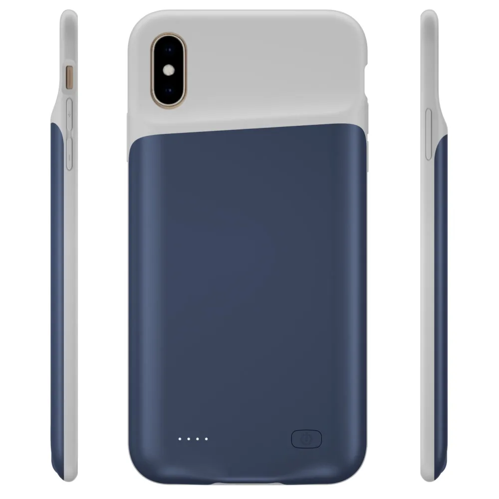 Чохол-акумулятор iBattery для iPhone X/XS Slan 5200 mAh blue — фото 2