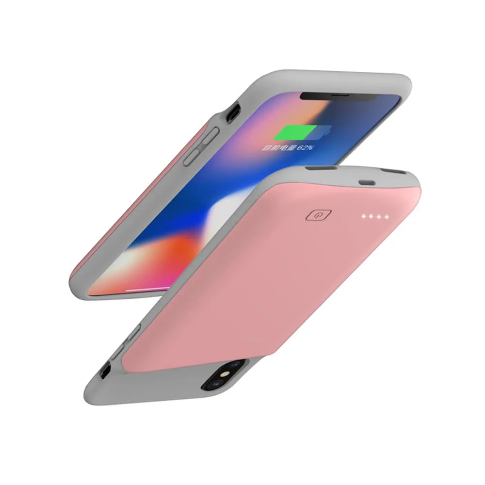 Чохол-акумулятор iBattery для iPhone X/XS Slan 5200 mAh rose — фото 2