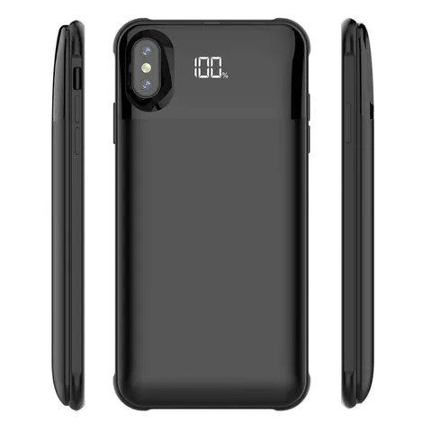 Чохол-акумулятор iBattery для iPhone X/XS магнітний з QI 5000 mAh black