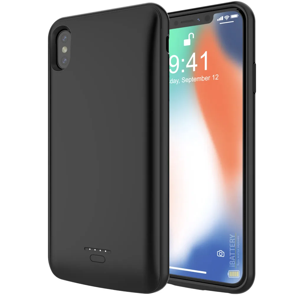 Чохол-батарея iBattery для iPhone X/XS Unitell 4000 mAh black — фото 2