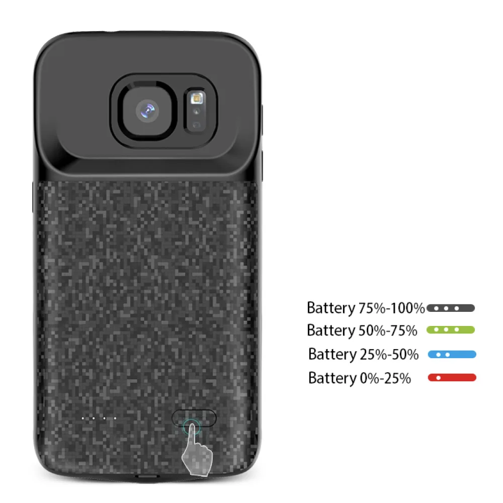 Чехол зарядка для Samsung S7 black 4700 mAh iBattery — фото 8