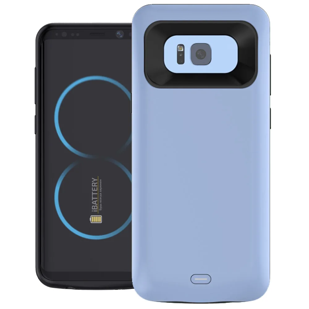 Чехол батарея для Samsung S8 5000 mAh blue iBattery