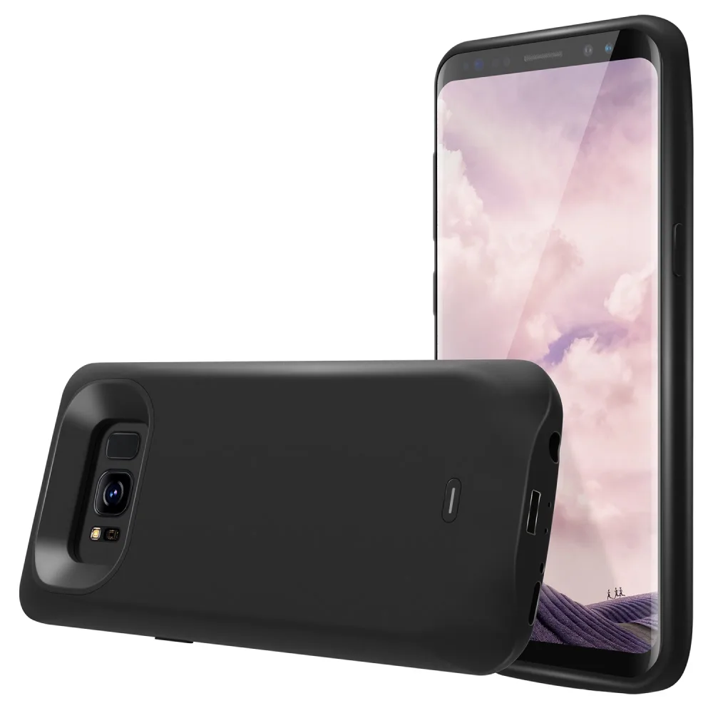 Чехол батарея для Samsung S8 Plus 5500 mAh black iBattery — фото 3