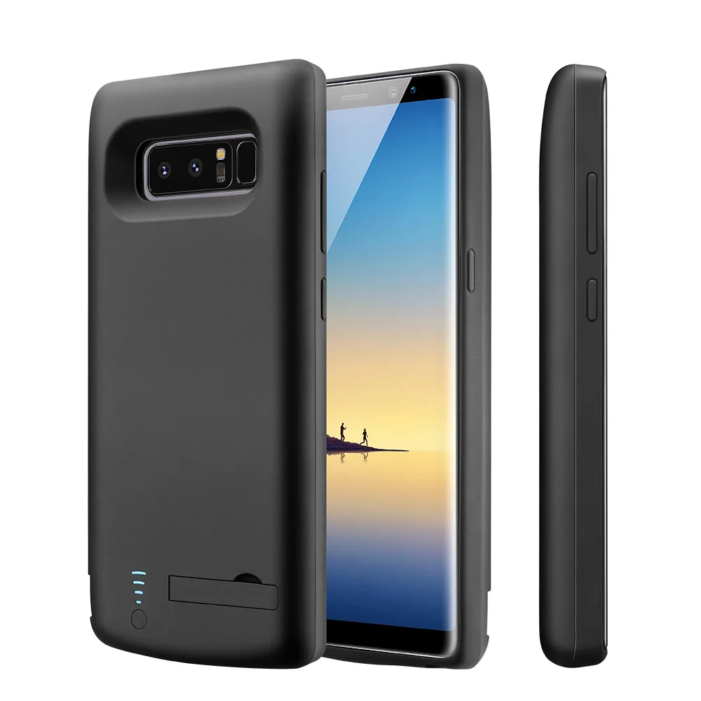 Чехол зарядка для Samsung Note 8 в черном цвете фото 2