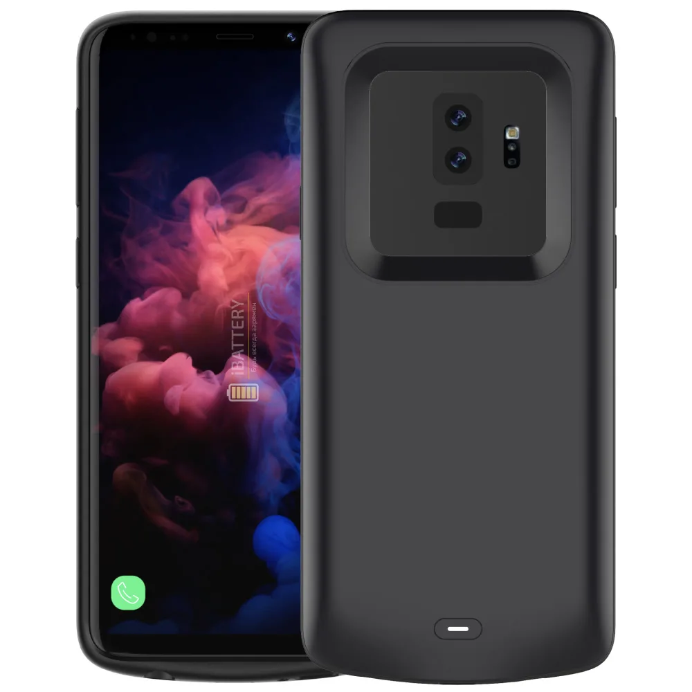 Чехол аккумулятор для Samsung S9 Plus 5200 mAh black iBattery