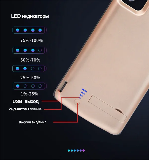 Чехол аккумулятор для Samsung Note 10 Plus Bracket в черном цвете фото 4