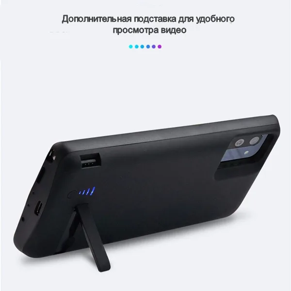 Чехол аккумулятор для Samsung Note 10 Plus Bracket в черном цвете фото 6
