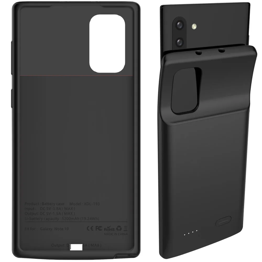 Чехол зарядка для Samsung Note 10 в черном цвете фото 7