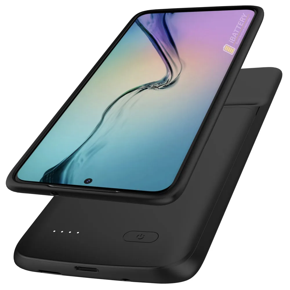 Чехол батарея для Samsung S20 Plus в черном цвете фото 3