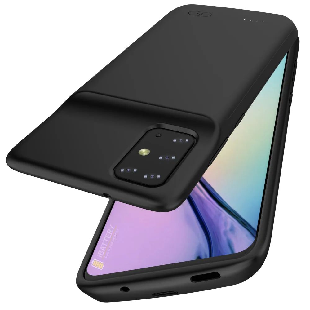 Чехол батарея для Samsung S20 Plus в черном цвете фото 5