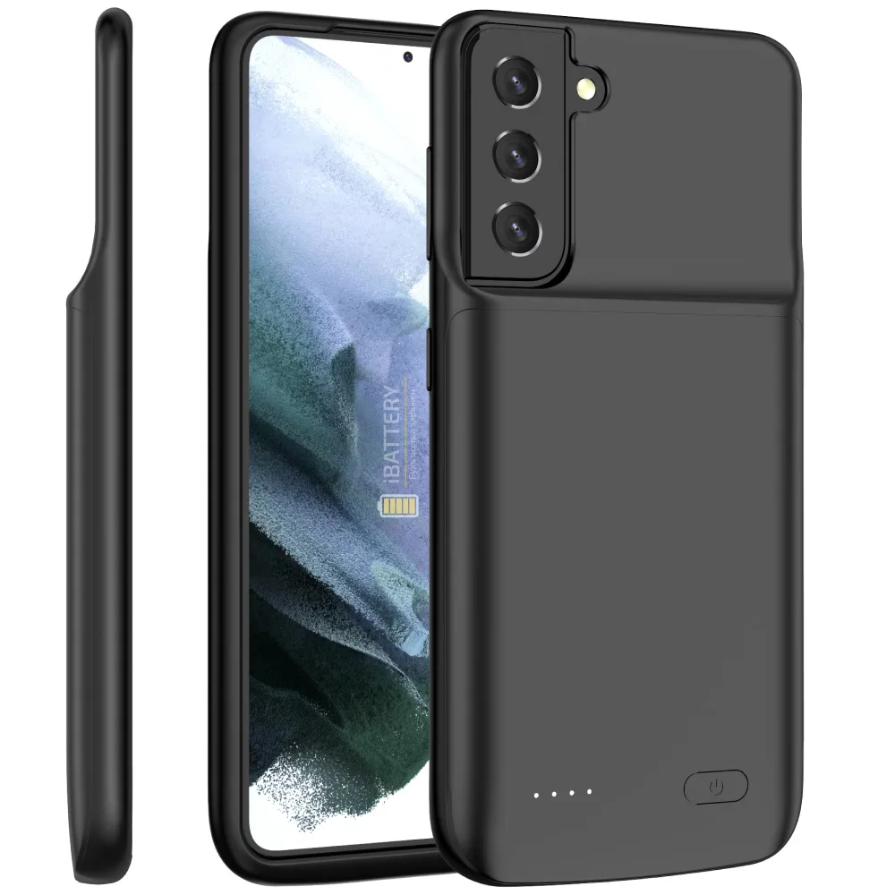 Чехол зарядка для Samsung S21 в черном цвете фото 1