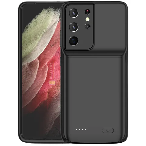 Чехол зарядка для Samsung S21 Ultra black 4700 mAh iBattery