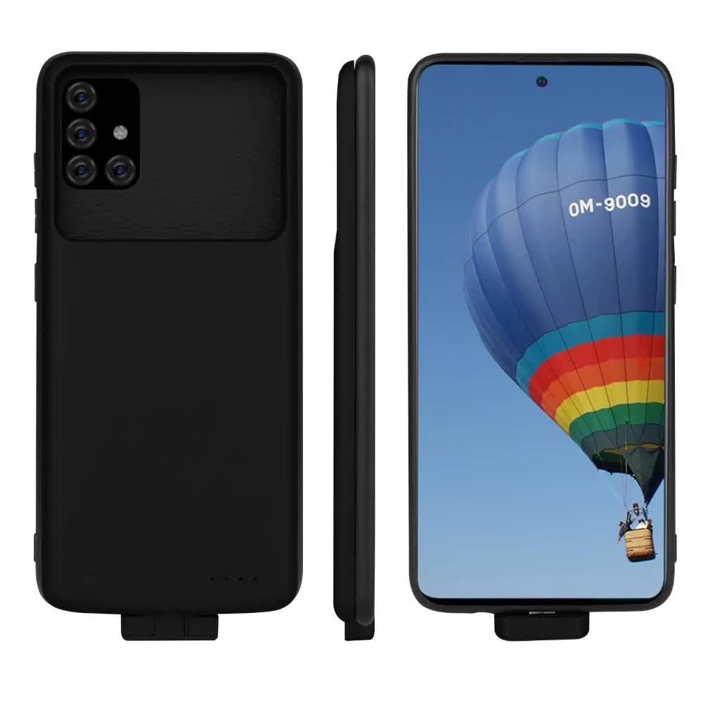 Чехол батарея для Samsung A51/A71 на 5000 mAh black