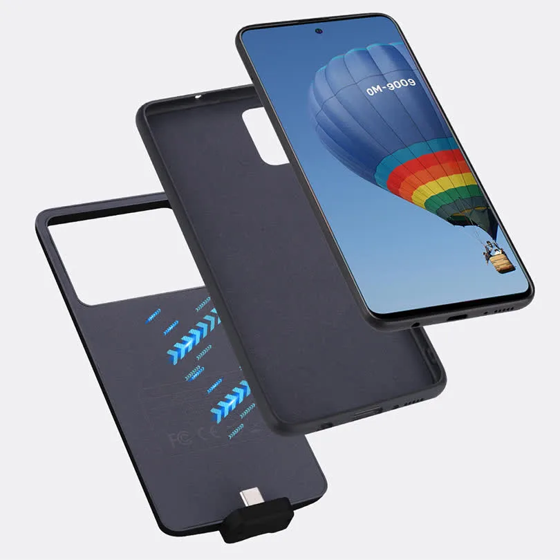 Чехол батарея для Samsung A51/A71 в черном цвете фото 1