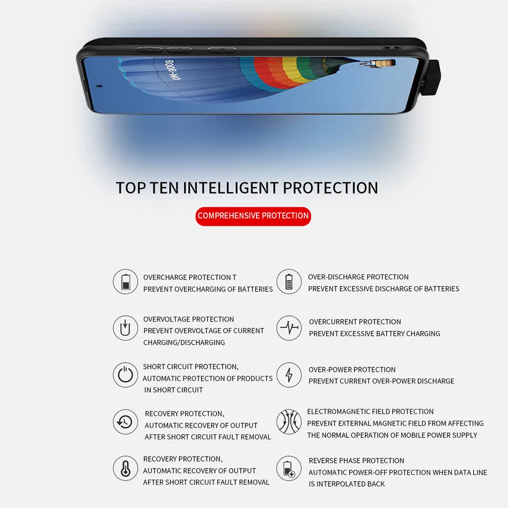 Чехол батарея для Samsung A51/A71 в черном цвете фото 7