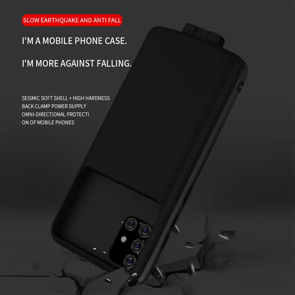 Чехол батарея для Samsung A51/A71 в черном цвете фото 11