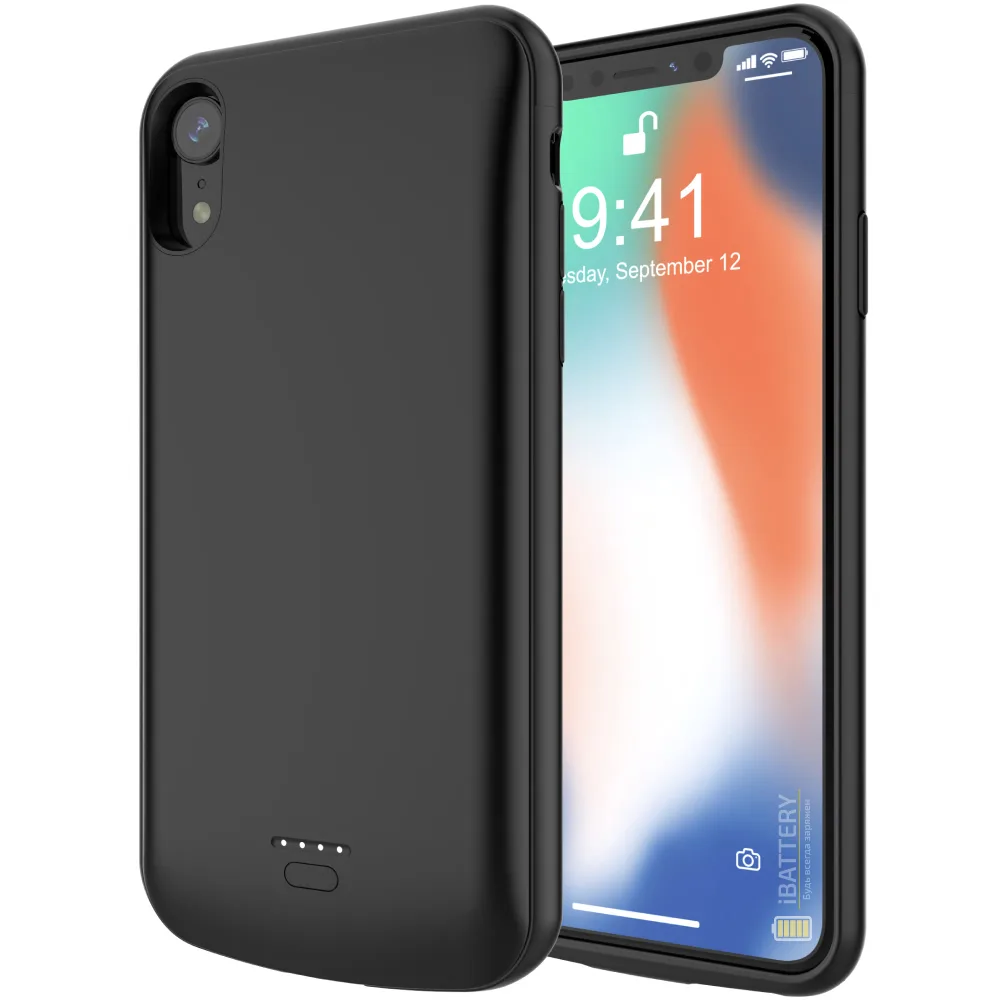 Чохол-батарея iBattery для iPhone XR Unitell 5000 mAh black — фото 2