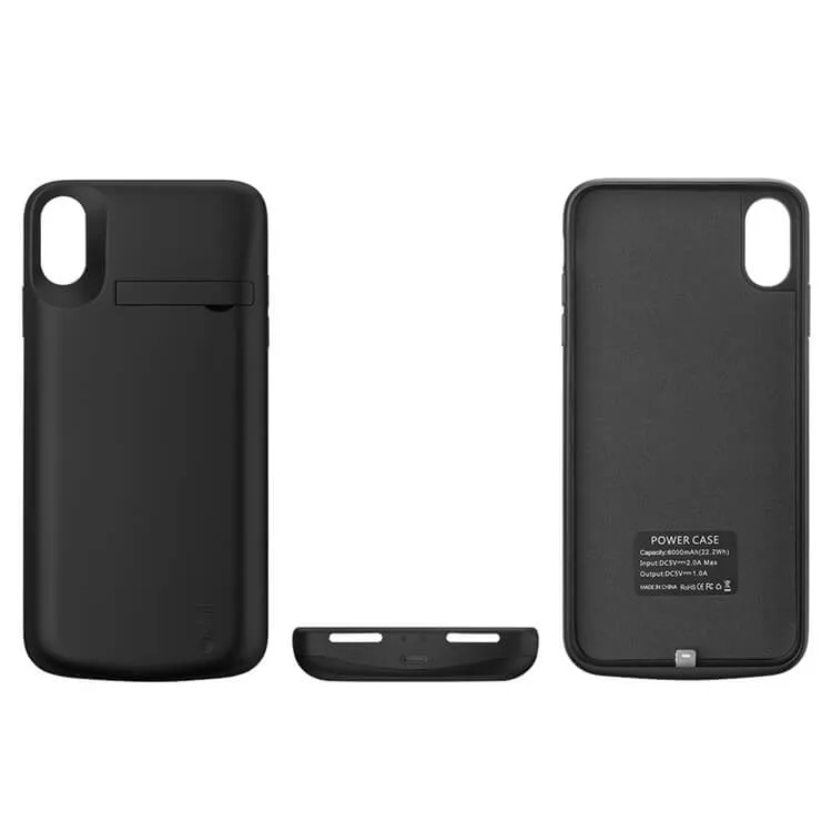 Чохол-зарядка iBattery для iPhone XR Bracket 6000 mAh black — фото 4
