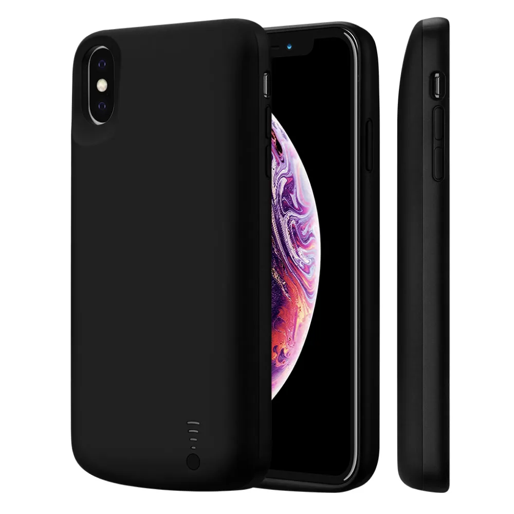 Чохол-зарядка iPhone для iPhone Xs Max Bracket Lite 6000 mAh black — фото 2
