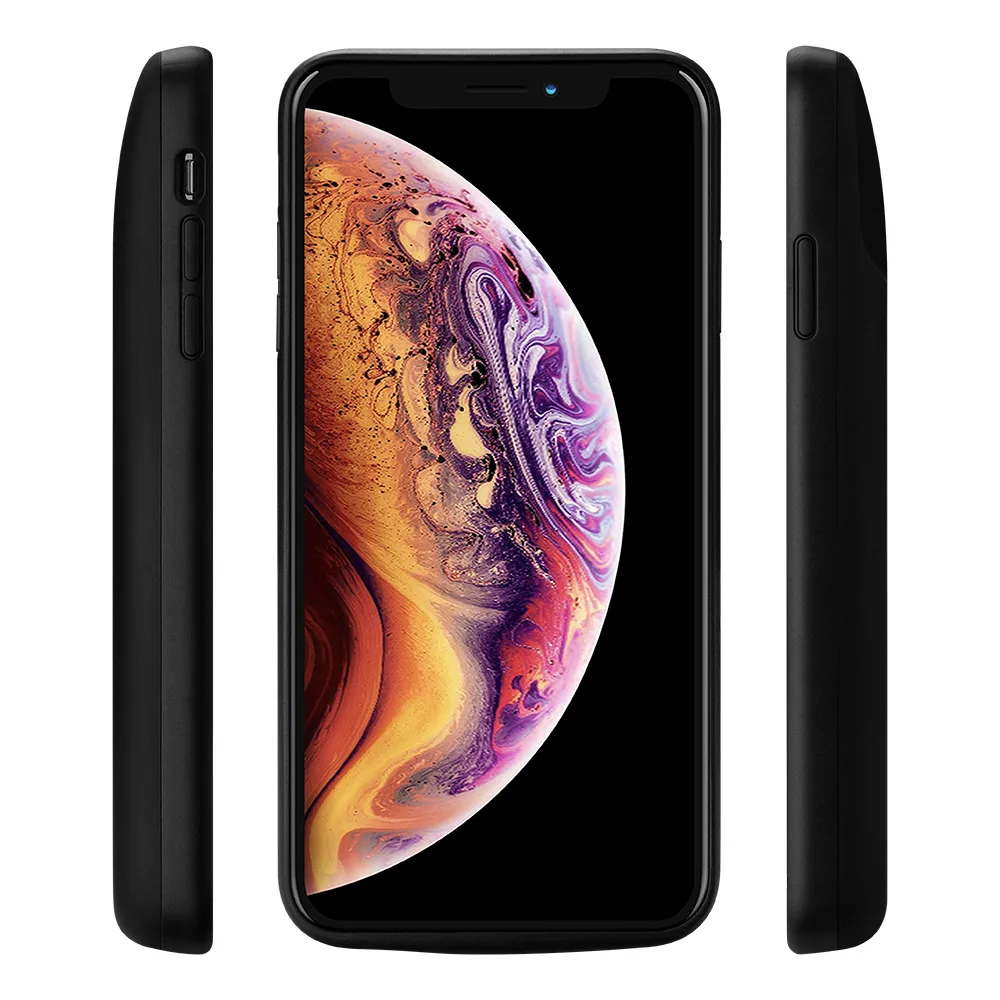 Чохол-зарядка iPhone для iPhone Xs Max Bracket Lite 6000 mAh black — фото 3
