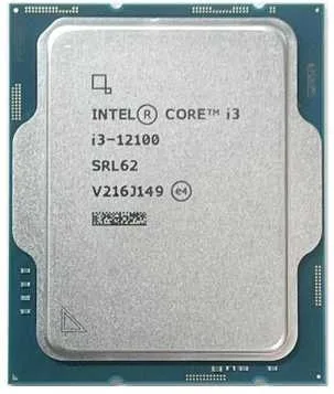 Процессор Intel Core i3-12100 (3.3GHz/12MB, S1700, 60W, Alder Lake) Tray (CM8071504651012)